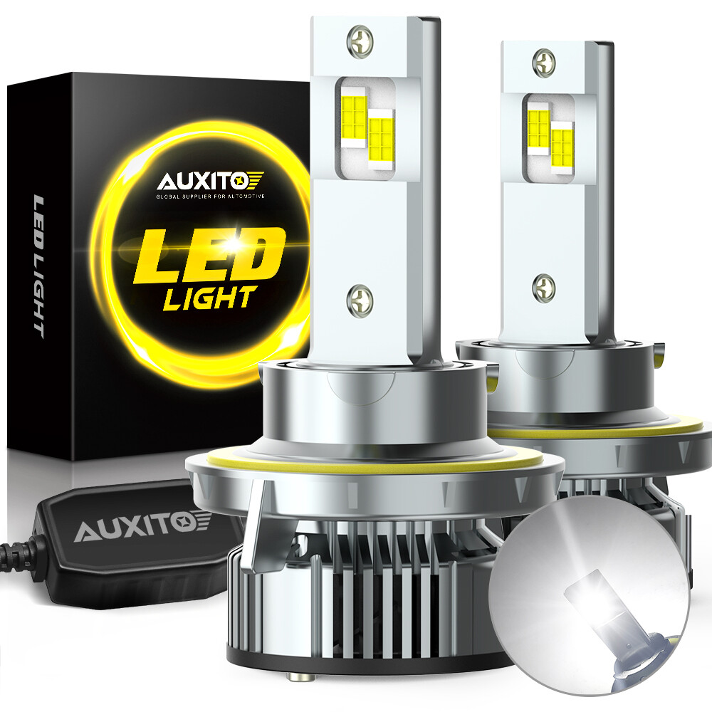AUXITO H13 9008 LED Headlight Bulbs for Ford F-150 2004-2014 High Low Beam Y19 A