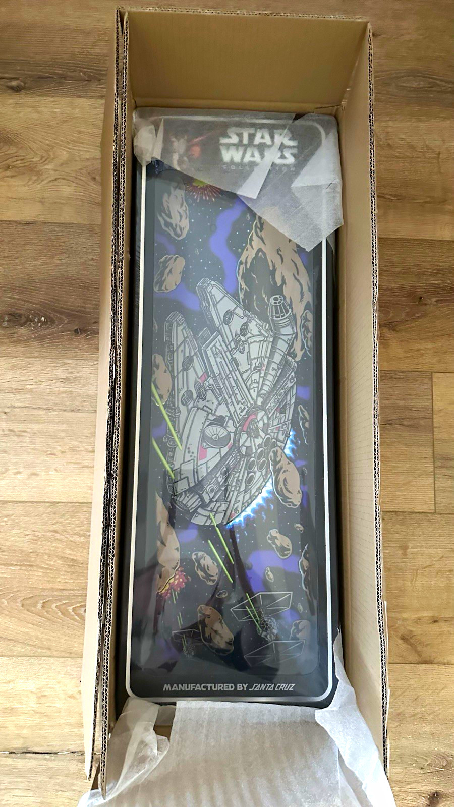 Santa Cruz Star Wars Millennium Falcon Graphic Skateboard Deck Santa Cruz Star Wars Millennium Falcon Graphic Skateboard Deck
