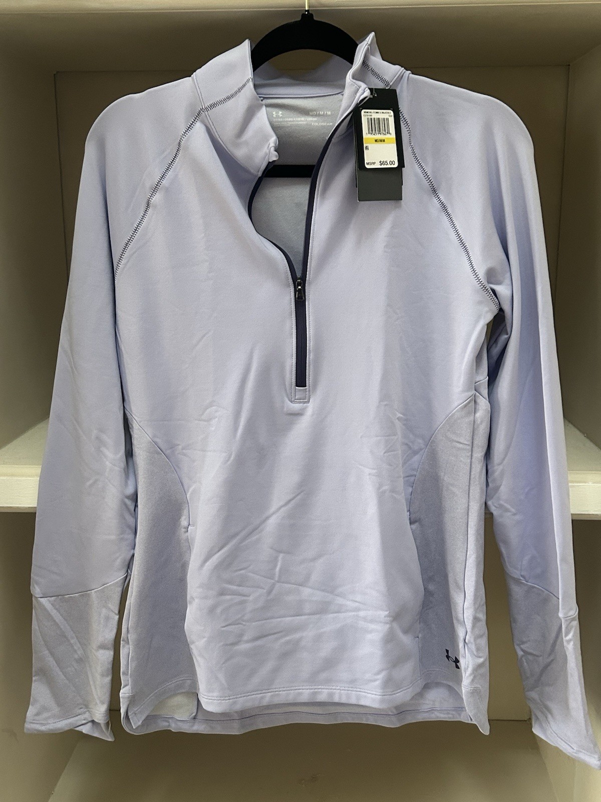 GREAT GIFT-NWT Women Hurley Under Armour Zip Fitted Pullover Med-Lt Periwinkle GREAT GIFT-NWT Women Hurley Under Armour Zip Fitted Pullover Med-Lt Periwinkle