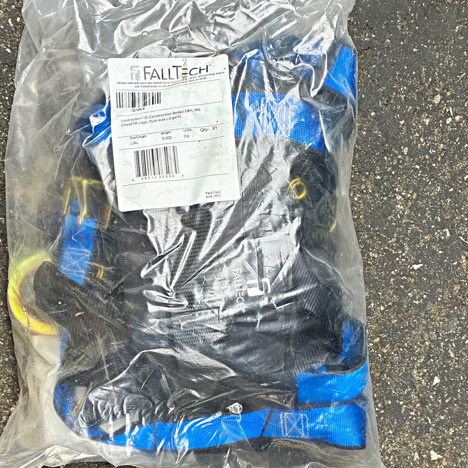 FallTech Contractor+ Belted Full Body Safety Harness L/XL 7016BK FallTech Contractor+ Belted Full Body Safety Harness L/XL 7016BK