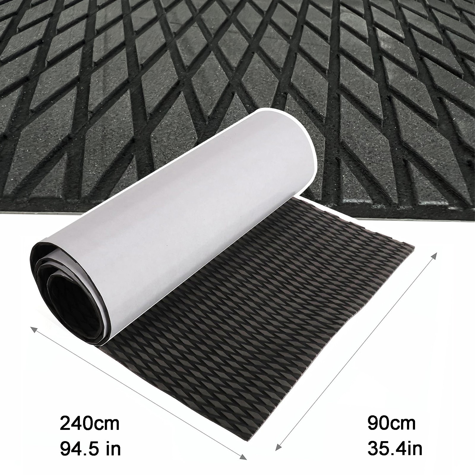 Black Boat Flooring EVA Foam Boat Decking Sheet, Marine Flooring for Yacht Kayak