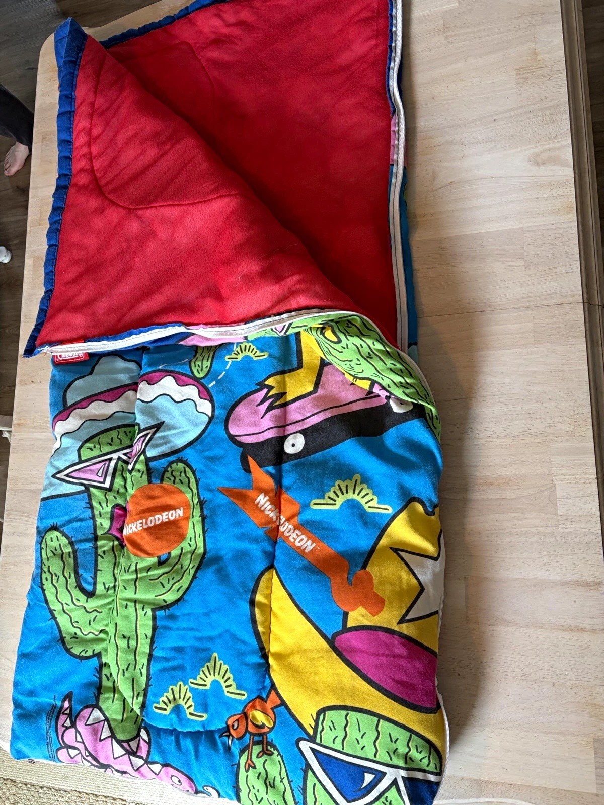 Nickelodeon Ren & Stimpy Kids Rectangular Zip Sleeping Bag Polyester Washable