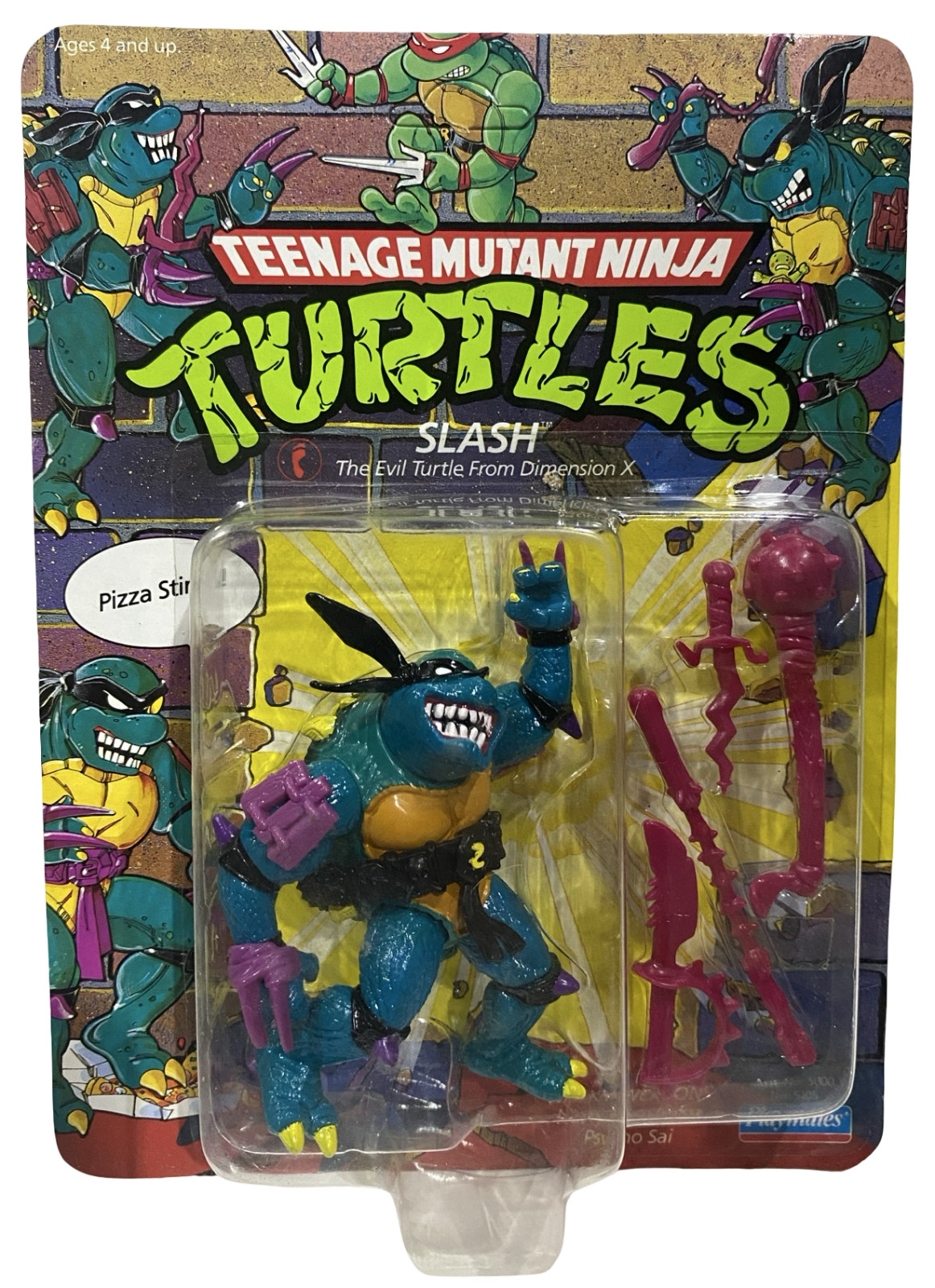 Slash Teenage Mutant Ninja Turtles 1990 Playmates Action Figure NEW Unpunched Slash Teenage Mutant Ninja Turtles 1990 Playmates Action Figure NEW Unpunched