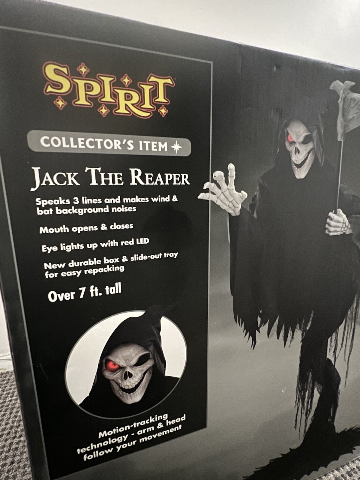 Spirit Halloween Jack the Reaper 7.5 Ft Animatronic NEW Local Pickup