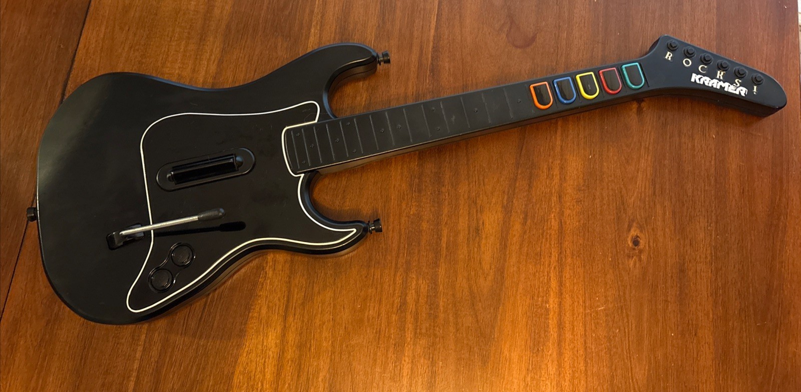 Kramer Striker Wireless Black Guitar Hero Controller Red Octane Play Station 2 Kramer Striker Wireless Black Guitar Hero Controller Red Octane Play Station 2