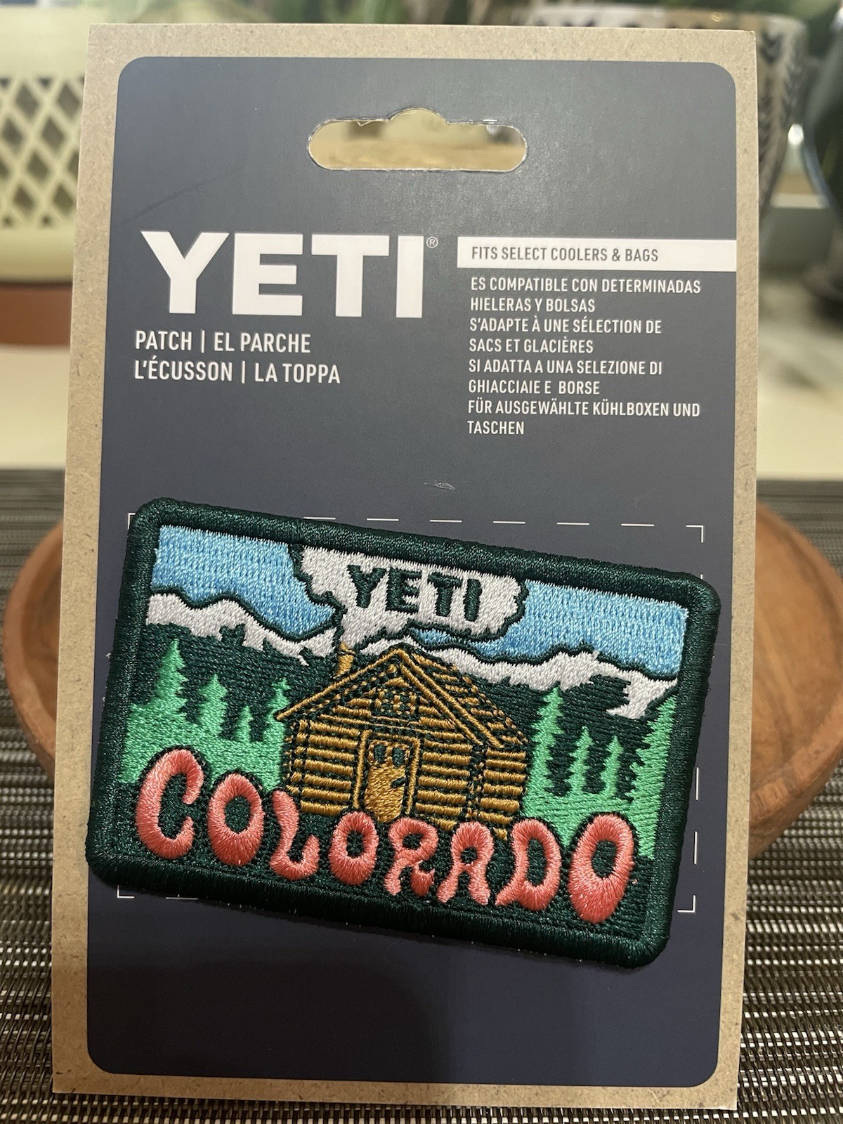 YETI - NEW Colorado Log Cabin Patch YETI - NEW Colorado Log Cabin Patch