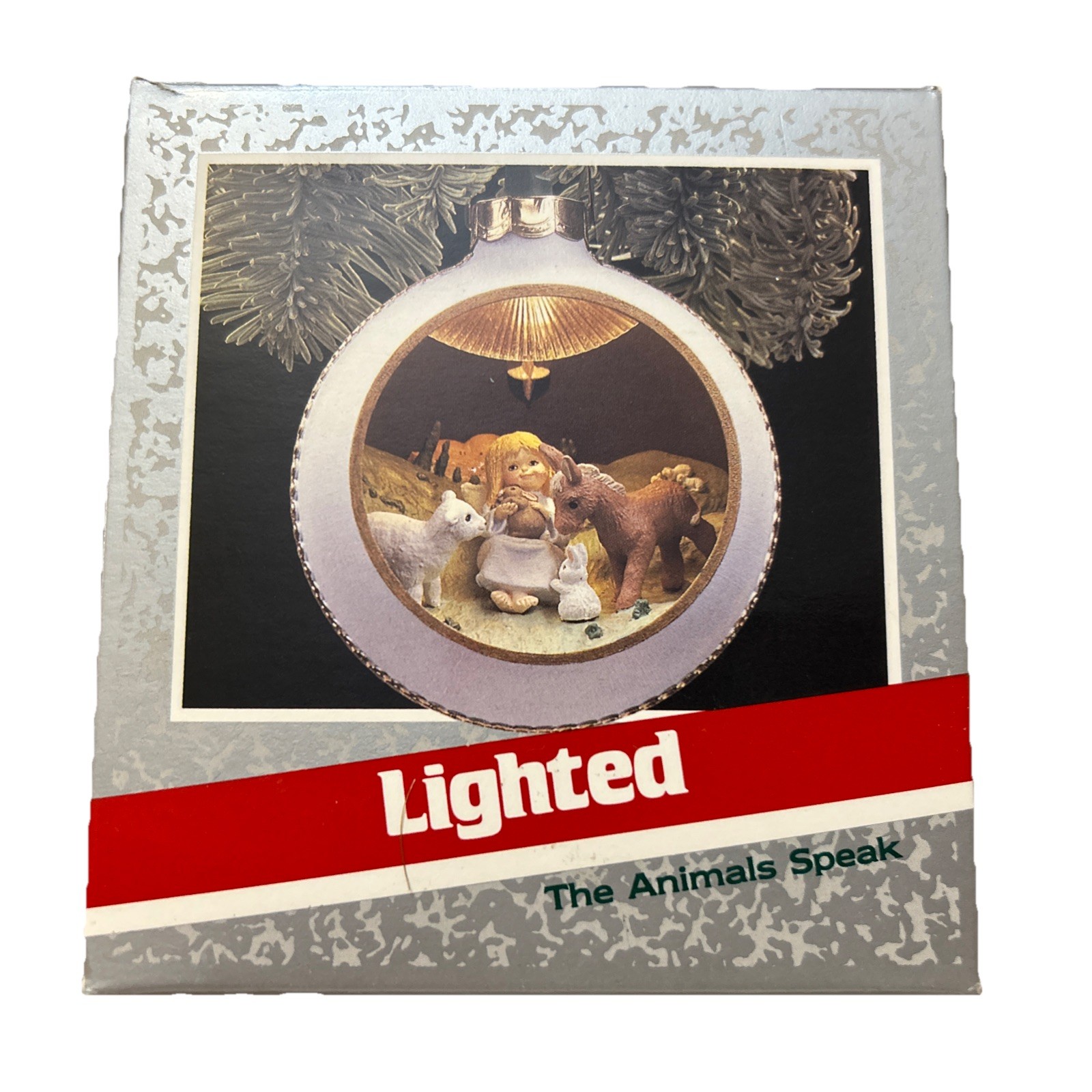 Hallmark Keepsake Ornament The Animals Speak Christmas Magic Lighted , New Hallmark Keepsake Ornament The Animals Speak Christmas Magic Lighted , New