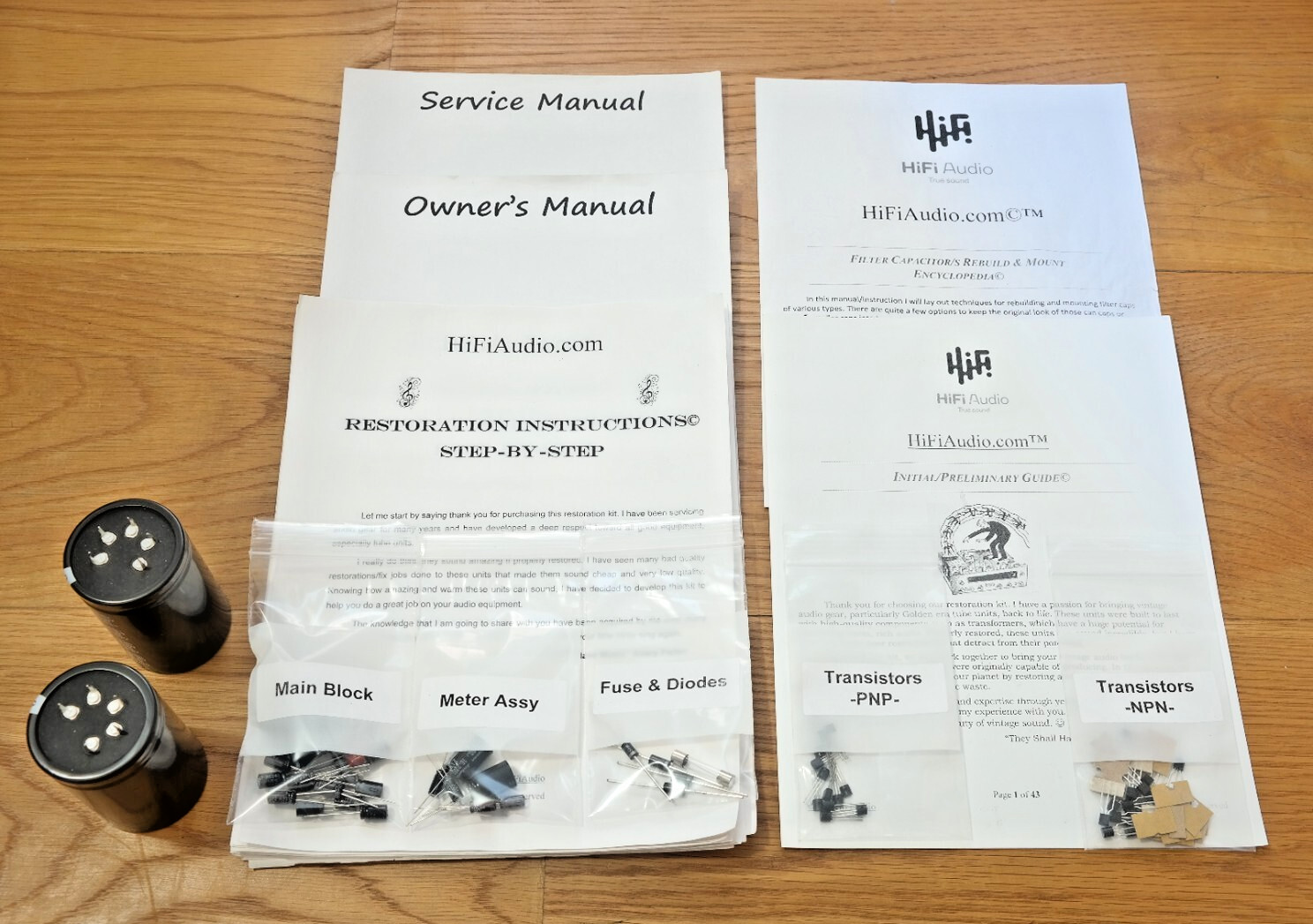 Yamaha MX600 MX630 restoration recap upgrade kit repair filter capacitor