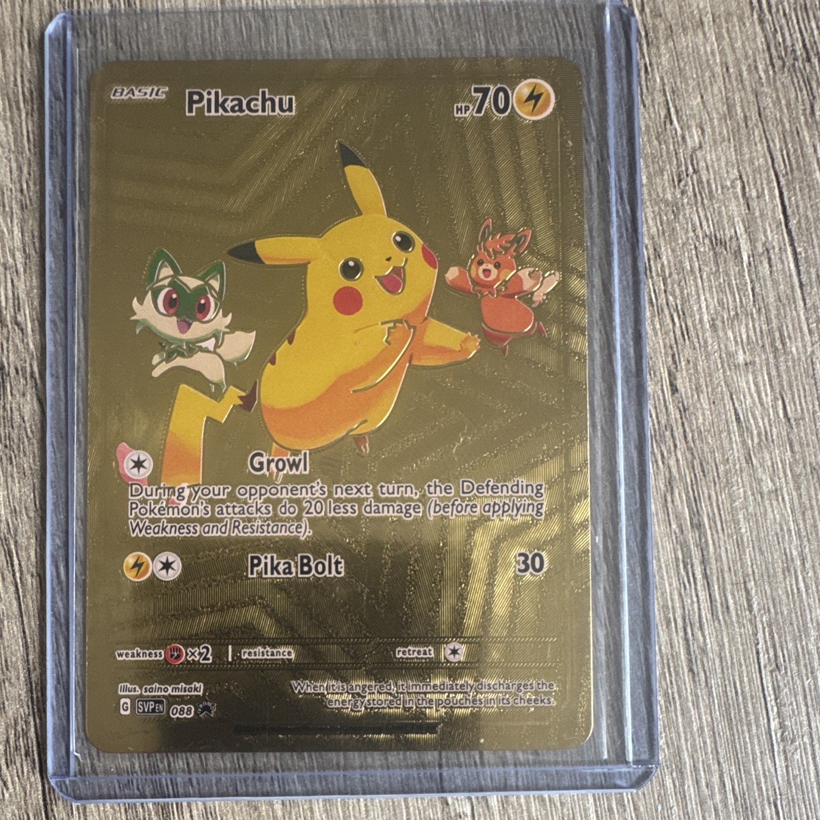 The Pokémon Company SV Promo Pikachu 088 Promo Holo EN 70 HP The Pokémon Company SV Promo Pikachu 088 Promo Holo EN 70 HP