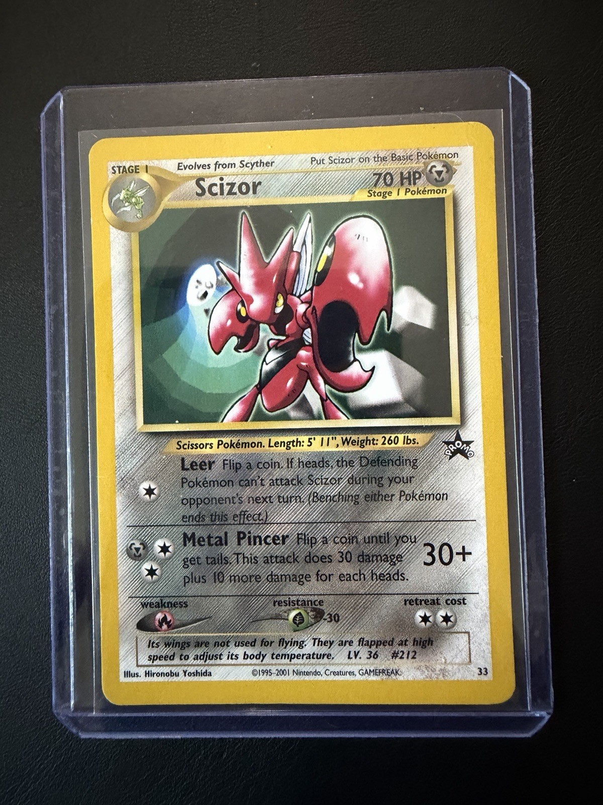 Pokemon TCG Neo Discovery Scizor 33 Rare Non-Holo English 70 HP 2001 Pokemon TCG Neo Discovery Scizor 33 Rare Non-Holo English 70 HP 2001