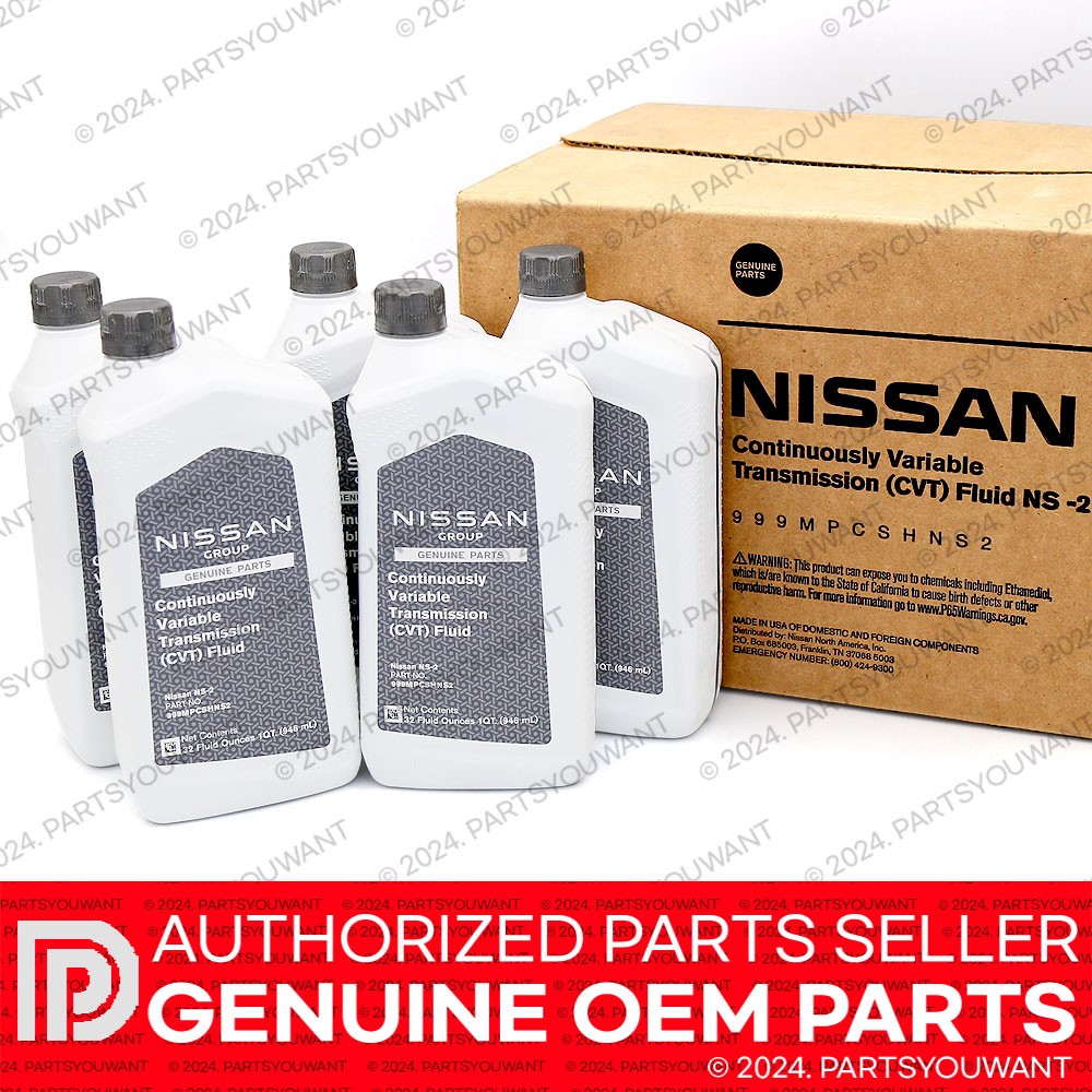 GENUINE Nissan NS2 CVT Continuously Variable Transmission Fluid 999MP-CSHNS2 5QT GENUINE Nissan NS2 CVT Continuously Variable Transmission Fluid 999MP-CSHNS2 5QT