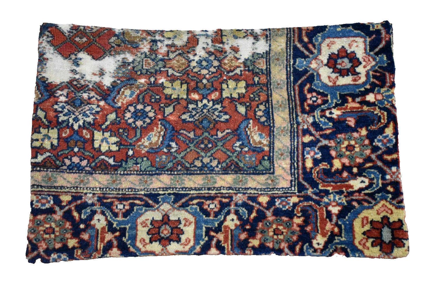 Antique Pillow Cover Sofa Rug 12\'\' x 19\'\' Made of Antique Cushion Cover Carpet