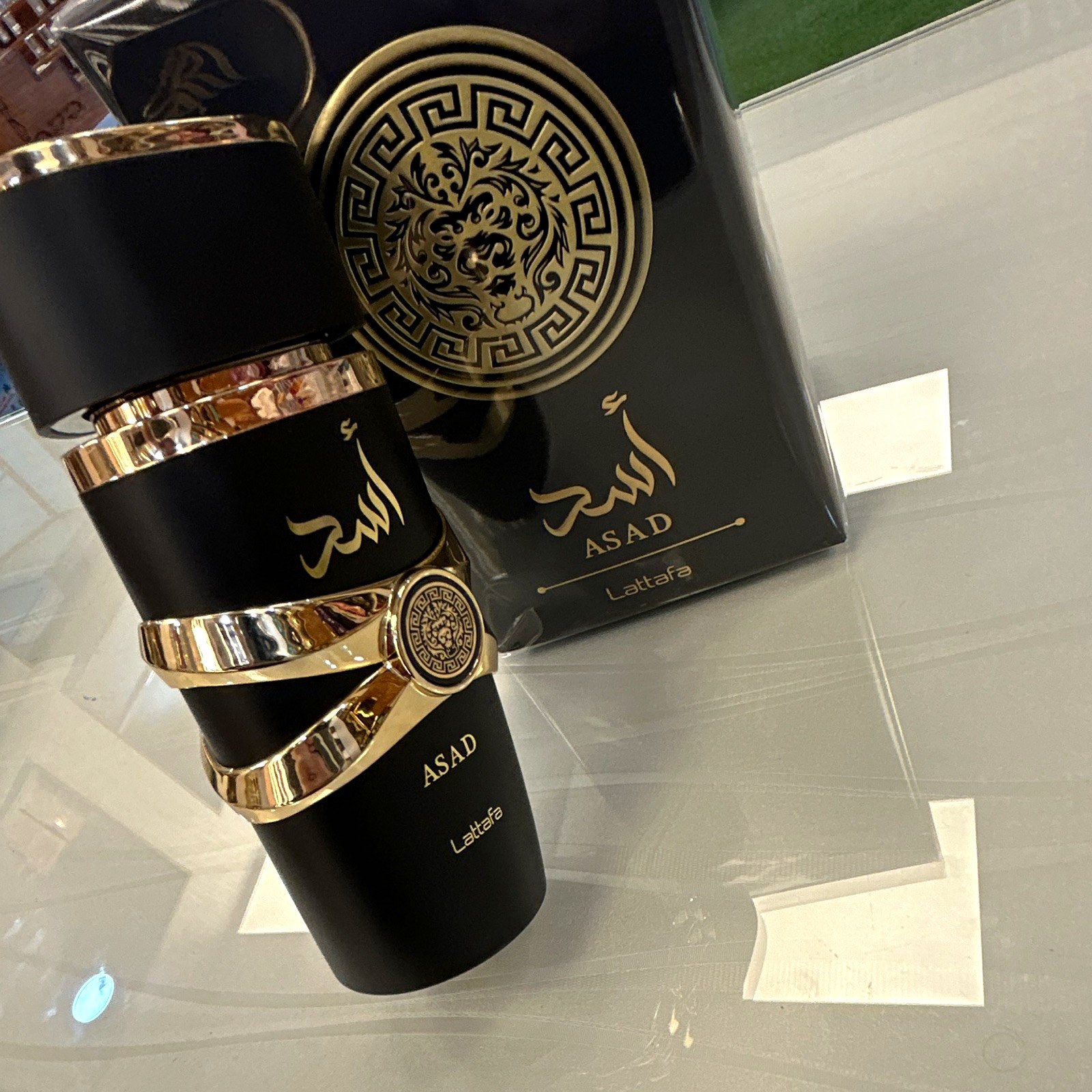 Lattafa Asad Men\'s Fragrance Eau de Parfum Spray Regular Size 3.4 fl oz Lattafa Asad Men\'s Fragrance Eau de Parfum Spray Regular Size 3.4 fl oz