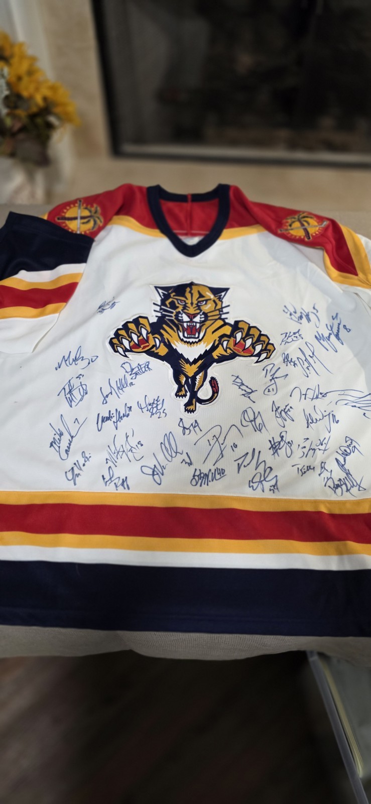 Vintage 1995-96 Florida Panthers Team Signed Jersey XL Vintage 1995-96 Florida Panthers Team Signed Jersey XL