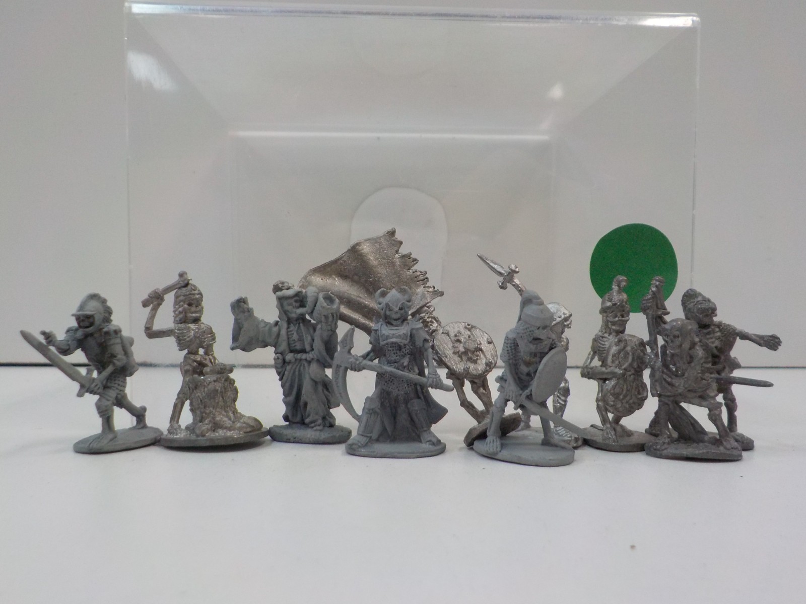 G829 Vintage metal ral partha D&D undead Skeleton metal miniatures lot C 80s