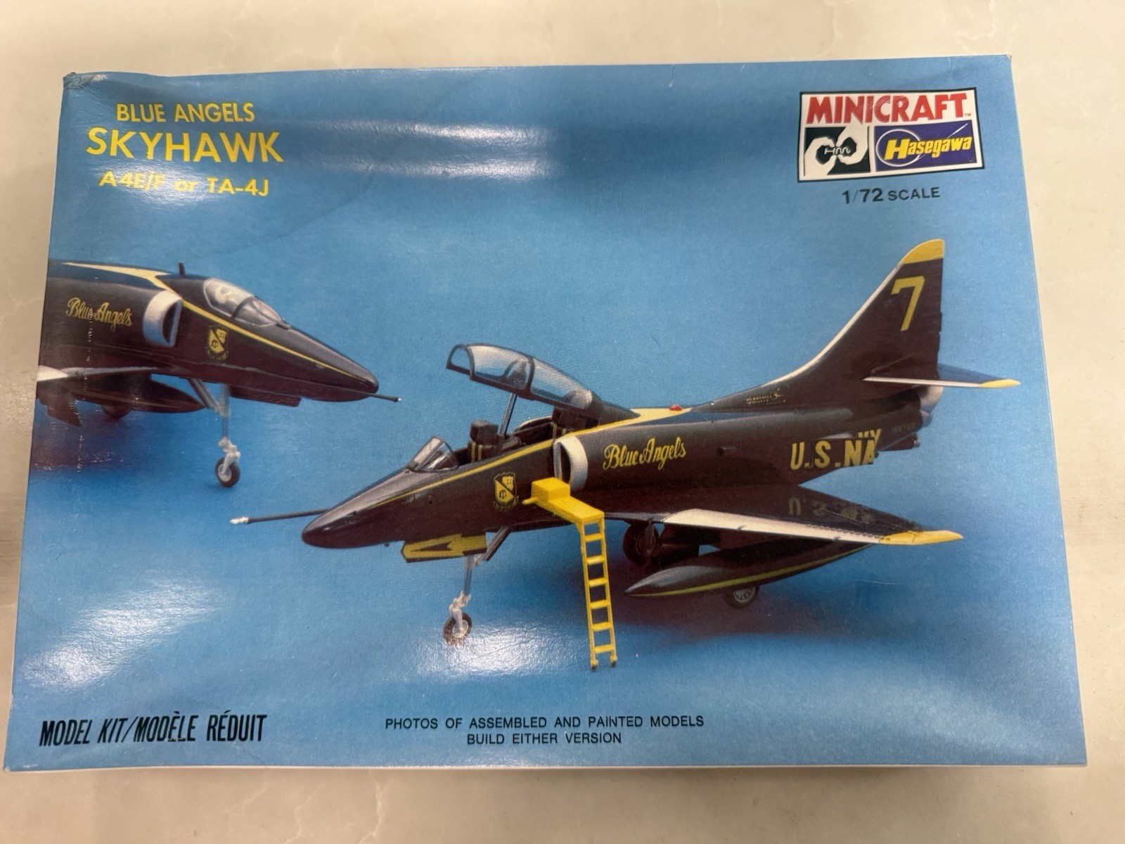 Hasegawa Minicraft Blue Angels Skyhawk A4E/F or TA-4J 1/72 #1140 - Hasegawa Minicraft Blue Angels Skyhawk A4E/F or TA-4J 1/72 #1140 -