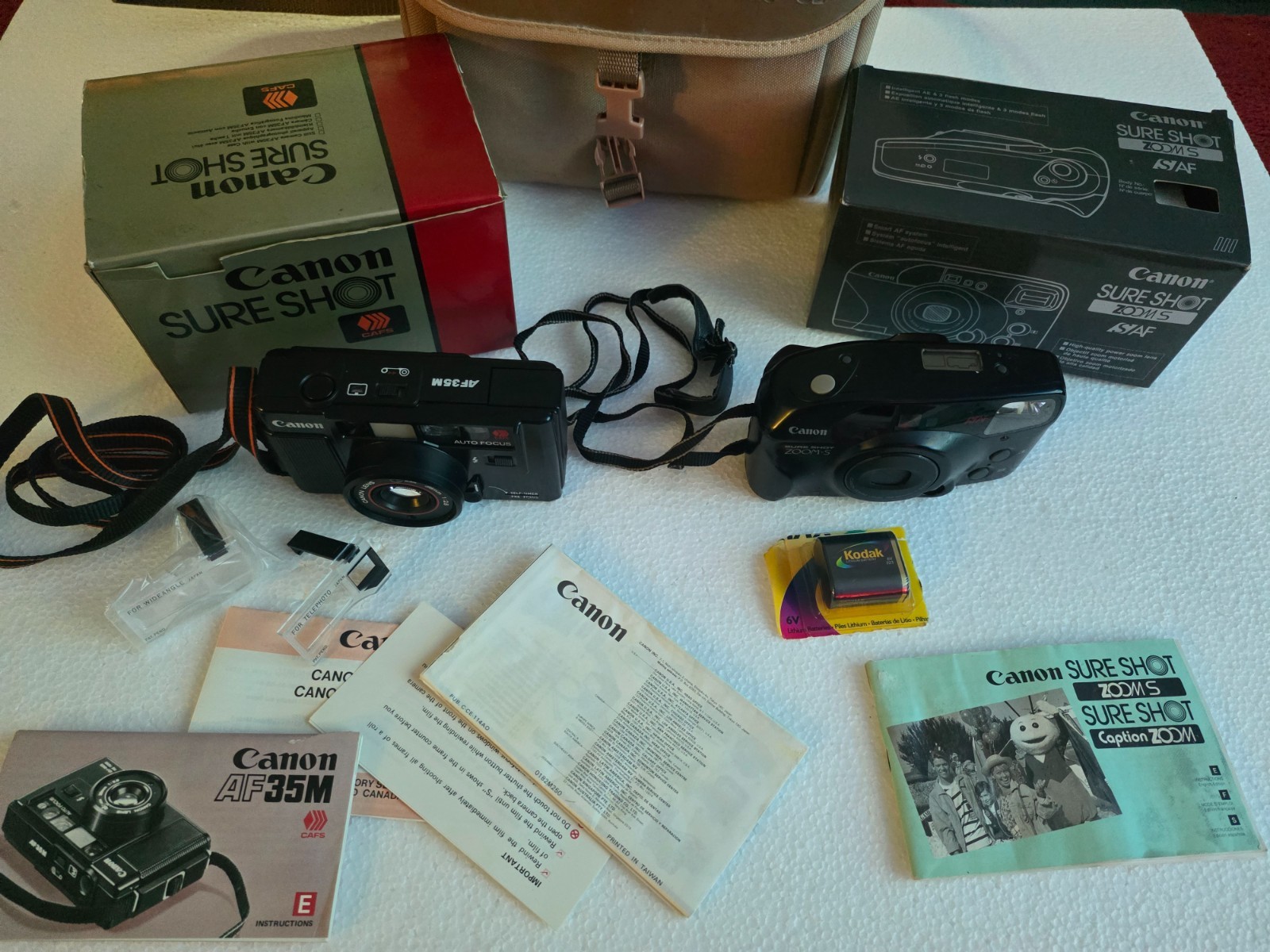 VTG Canon AF35M Autoboy 38mmt Canon sure shot 35mm Zoom S point and shoot lot