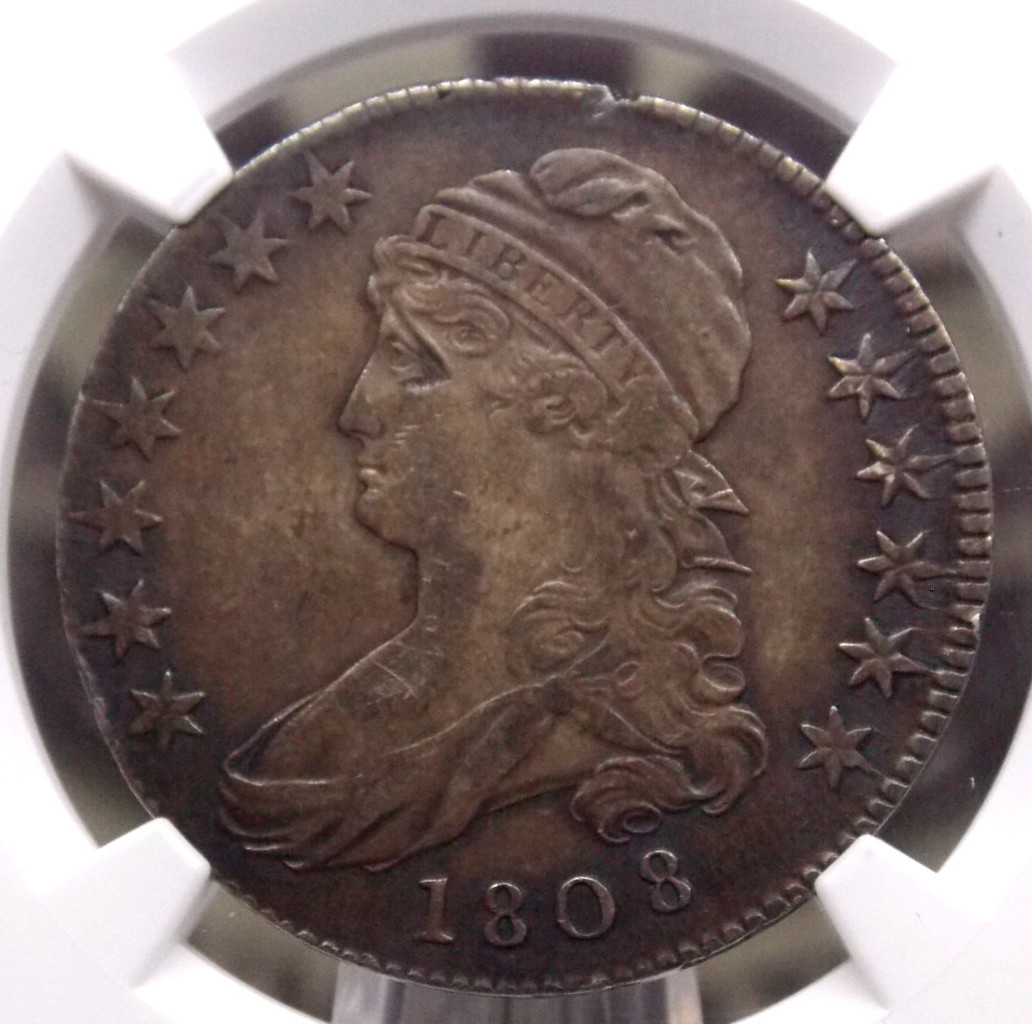 1808 Capped BUST Half Dollar 50c NGC XF Details #041 Extra Fine ECC&C, Inc. 1808 Capped BUST Half Dollar 50c NGC XF Details #041 Extra Fine ECC&C, Inc.