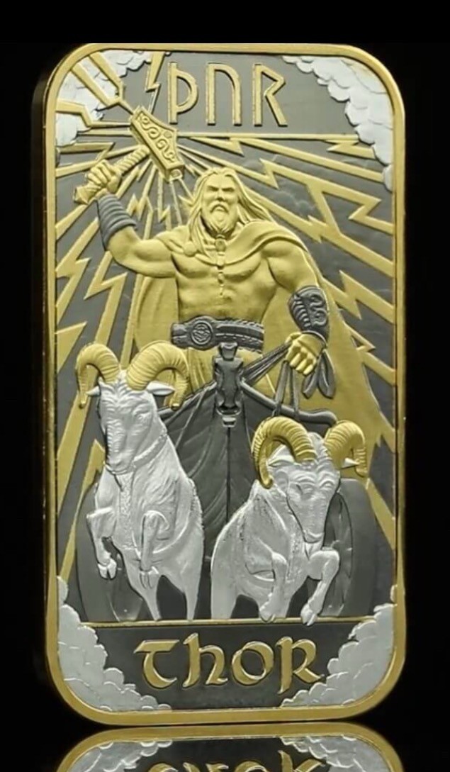 2026 Germania Norse Gods THOR Special Enobled Edition 1 oz Silver Bar