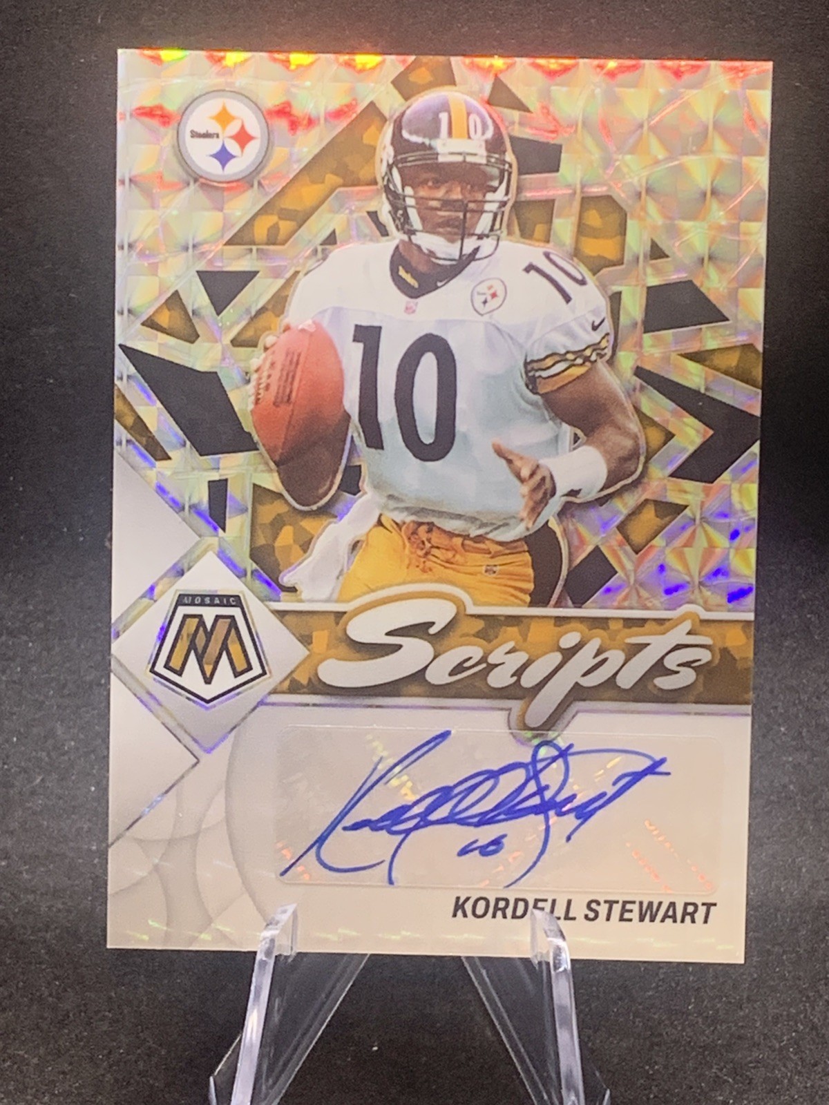 Panini 2022 Mosaic Prizm Scripts Kordell Stewart Autograph #S-KS Steelers Auto Panini 2022 Mosaic Prizm Scripts Kordell Stewart Autograph #S-KS Steelers Auto