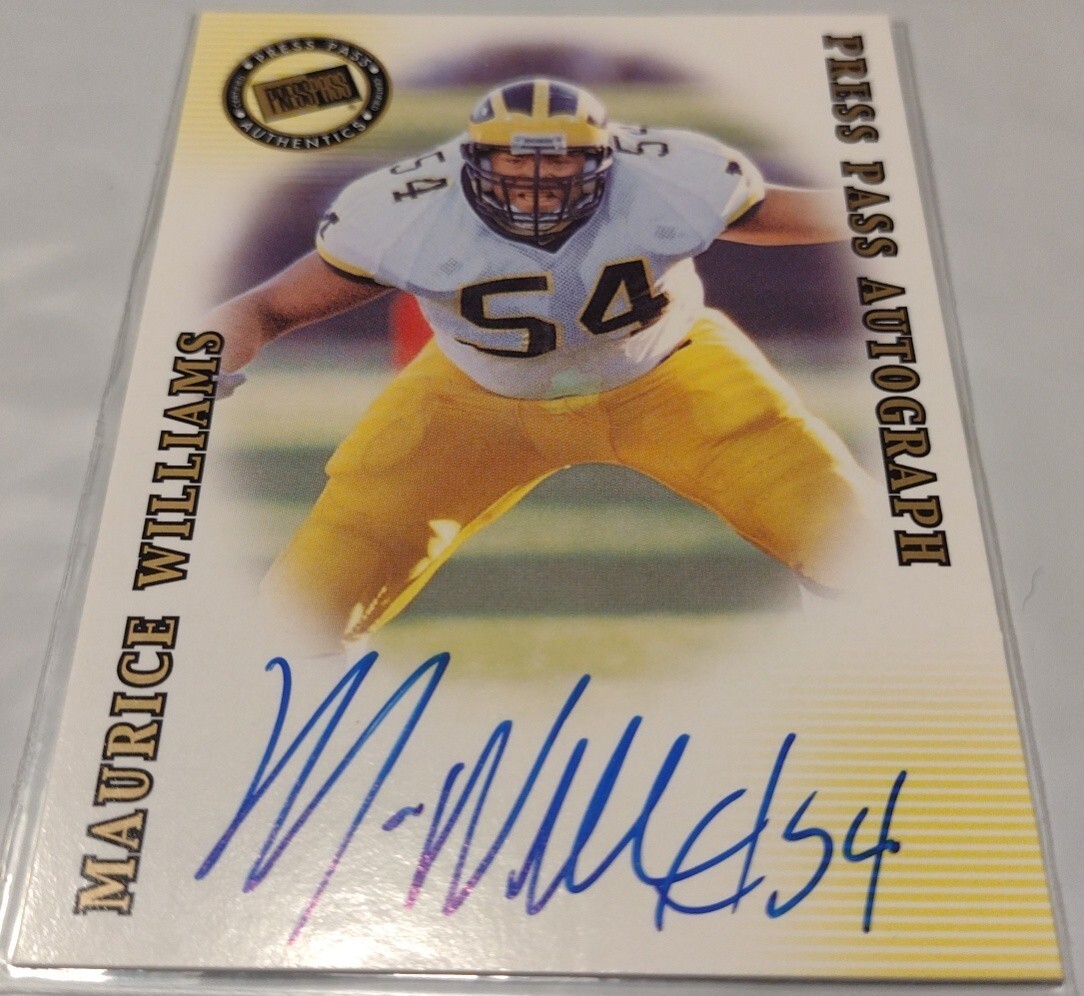 2001 Press Pass SE Autograph Maurice Williams Auto Michigan Wolverines SP RC HTF 2001 Press Pass SE Autograph Maurice Williams Auto Michigan Wolverines SP RC HTF