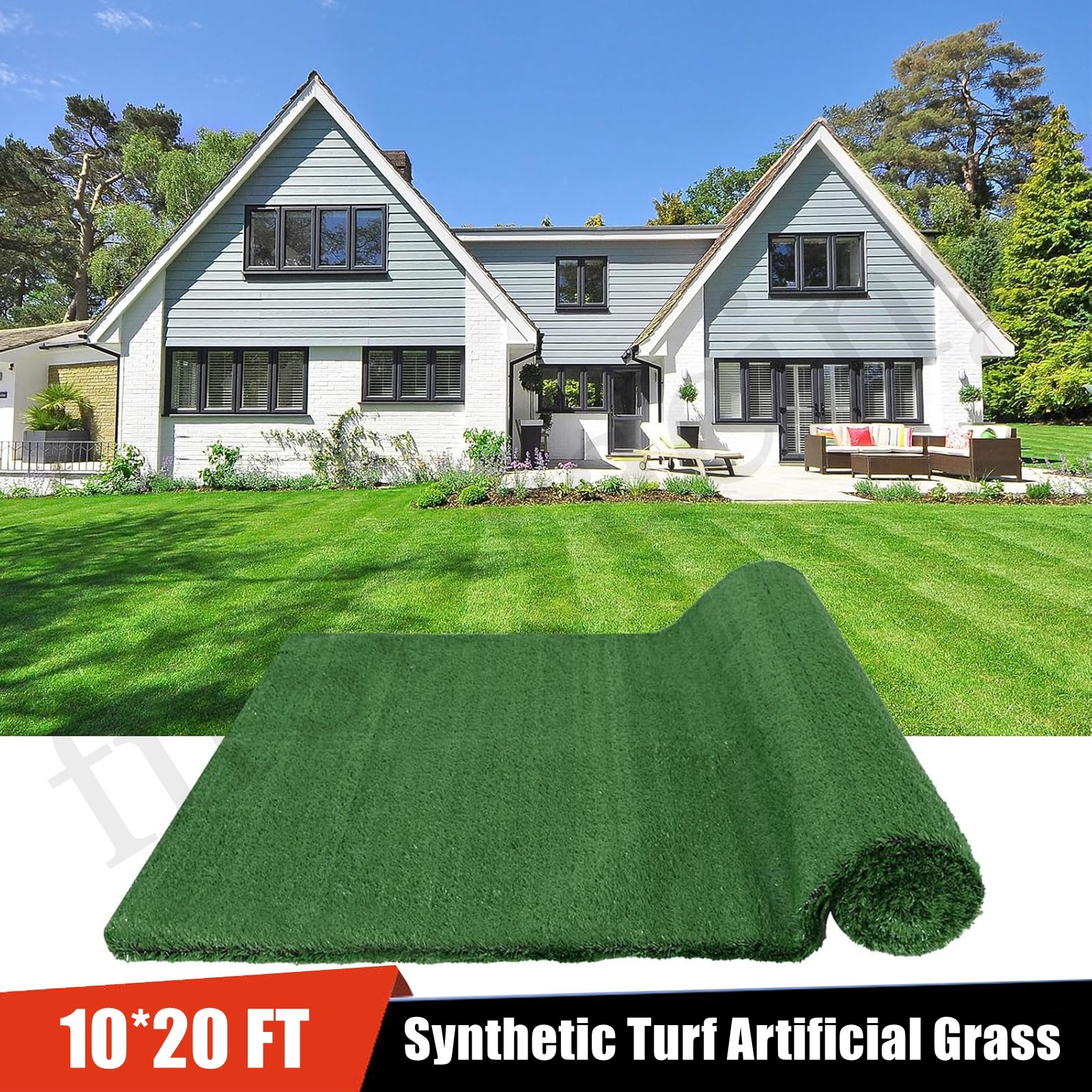 10x20 FT Artificial Grass Rug Synthetic Turf Fake Carpet Mat Indoor Outdoor 10x20 FT Artificial Grass Rug Synthetic Turf Fake Carpet Mat Indoor Outdoor