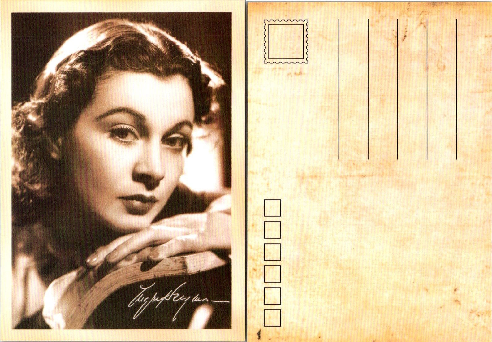 Postcard - Vivien Leigh Postcard - Vivien Leigh