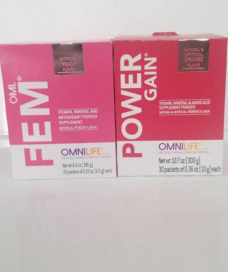 oml fem + power gain, sistema Hormonal Antioxidantes,Vitamin  Mujeres Pack Of 2