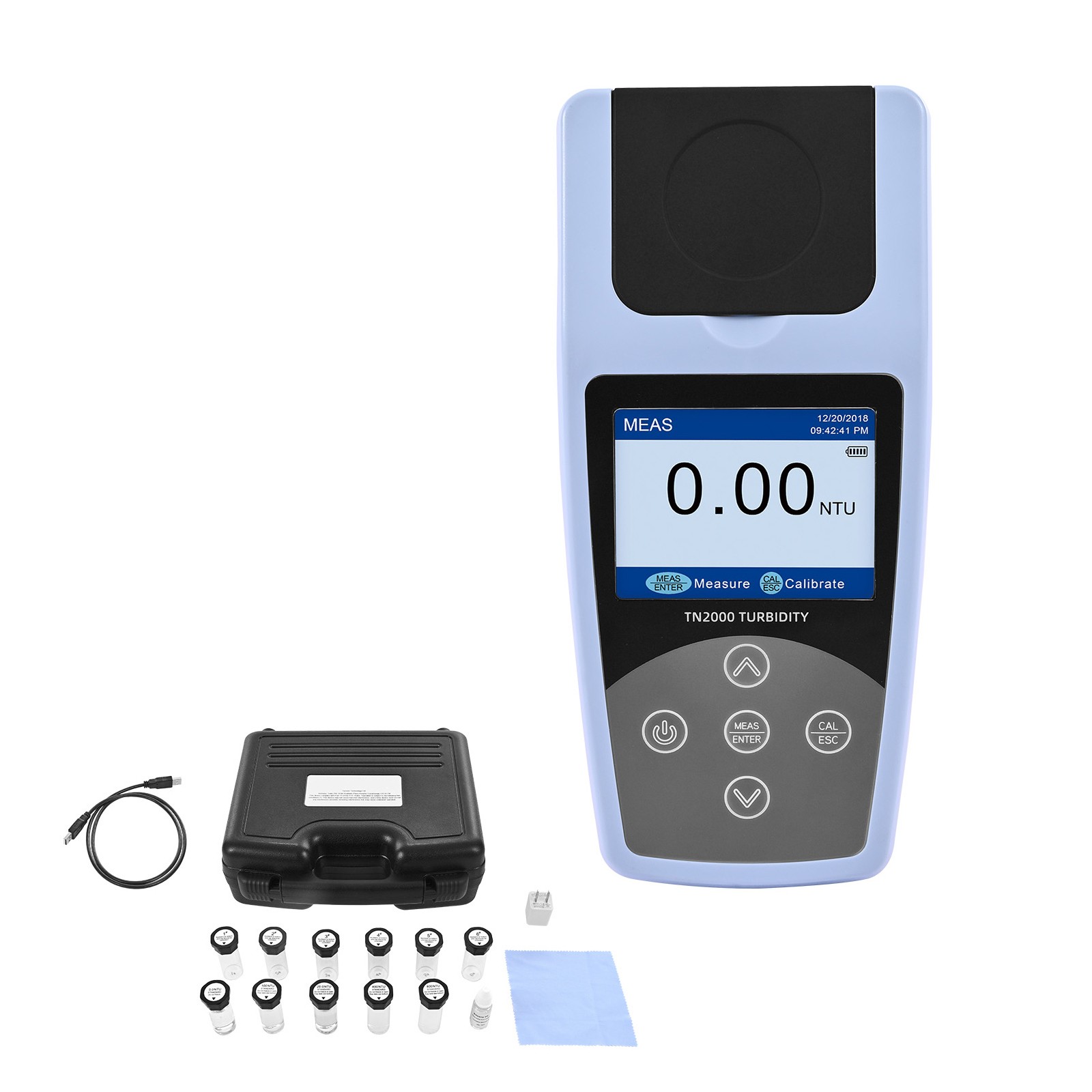 Uimoso Portable Turbidity Meter 0–1000 NTU Range, EPA 180.1 Compliant