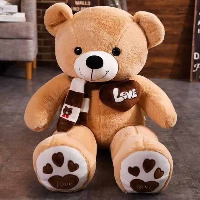 Giant Teddy Bear Big Stuffed Animals Huge Plush Toy Soft Valentine\'s Day New