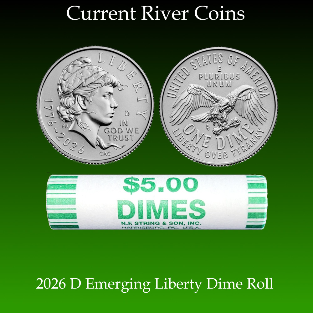 2026-D Semiquincentennial Emerging Liberty Dimes 1 Uncirculated *** ROLL ** 2026-D Semiquincentennial Emerging Liberty Dimes 1 Uncirculated *** ROLL **