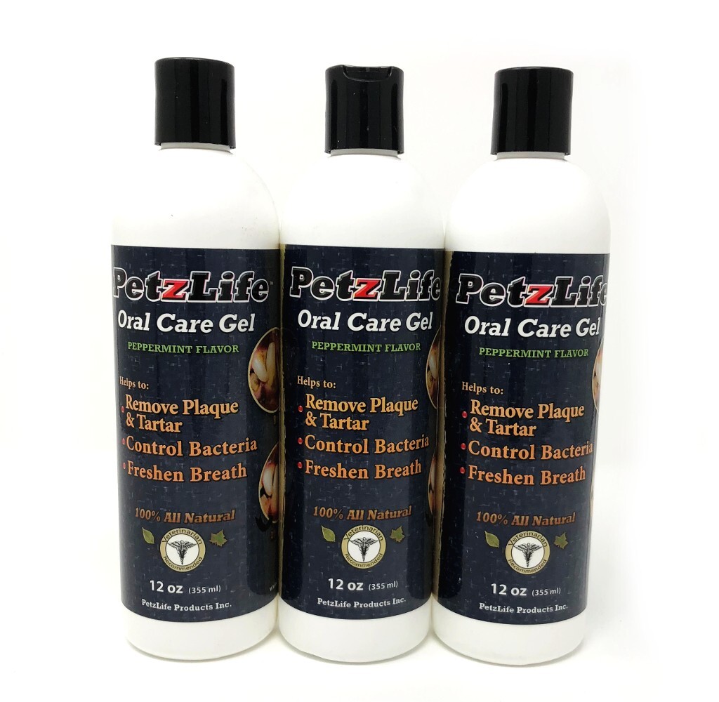 Petzlife Large Oral Care Gel Original Peppermint 12oz or 341ml (Pack of 3) Petzlife Large Oral Care Gel Original Peppermint 12oz or 341ml (Pack of 3)