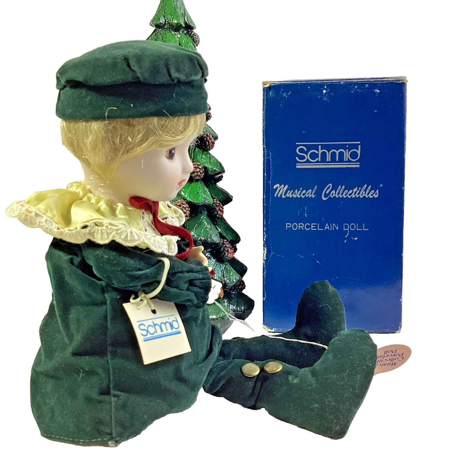 Vintage Schmid Musical Motion Doll Wind Up Music Box Plays Make Someone Happy Vintage Schmid Musical Motion Doll Wind Up Music Box Plays Make Someone Happy