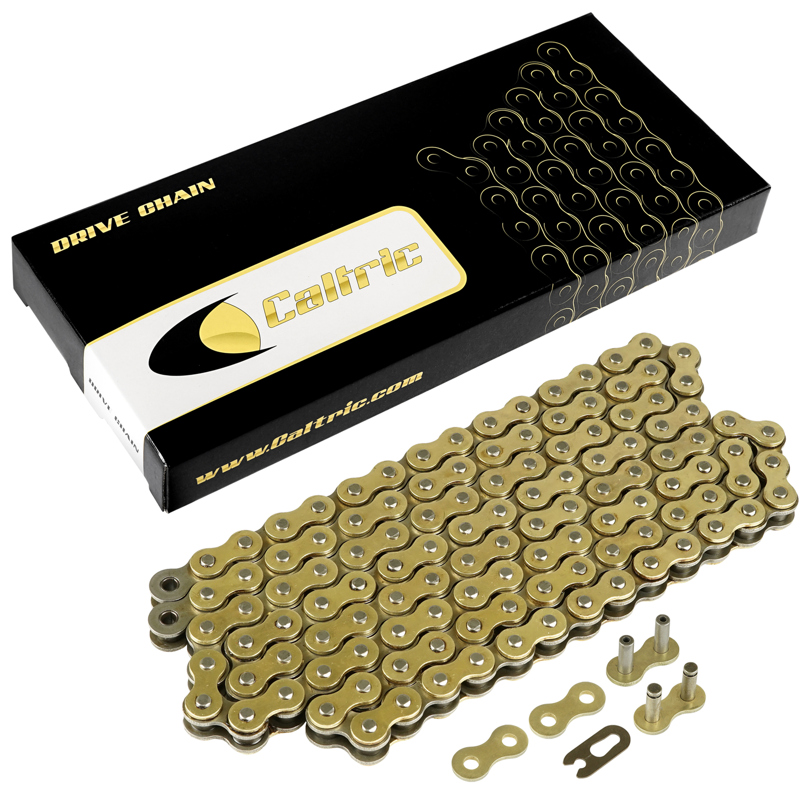 Golden Drive Chain for Dirt Bike Motorcyce Quad 520-Pitch 120-Links Non O-Ring Golden Drive Chain for Dirt Bike Motorcyce Quad 520-Pitch 120-Links Non O-Ring