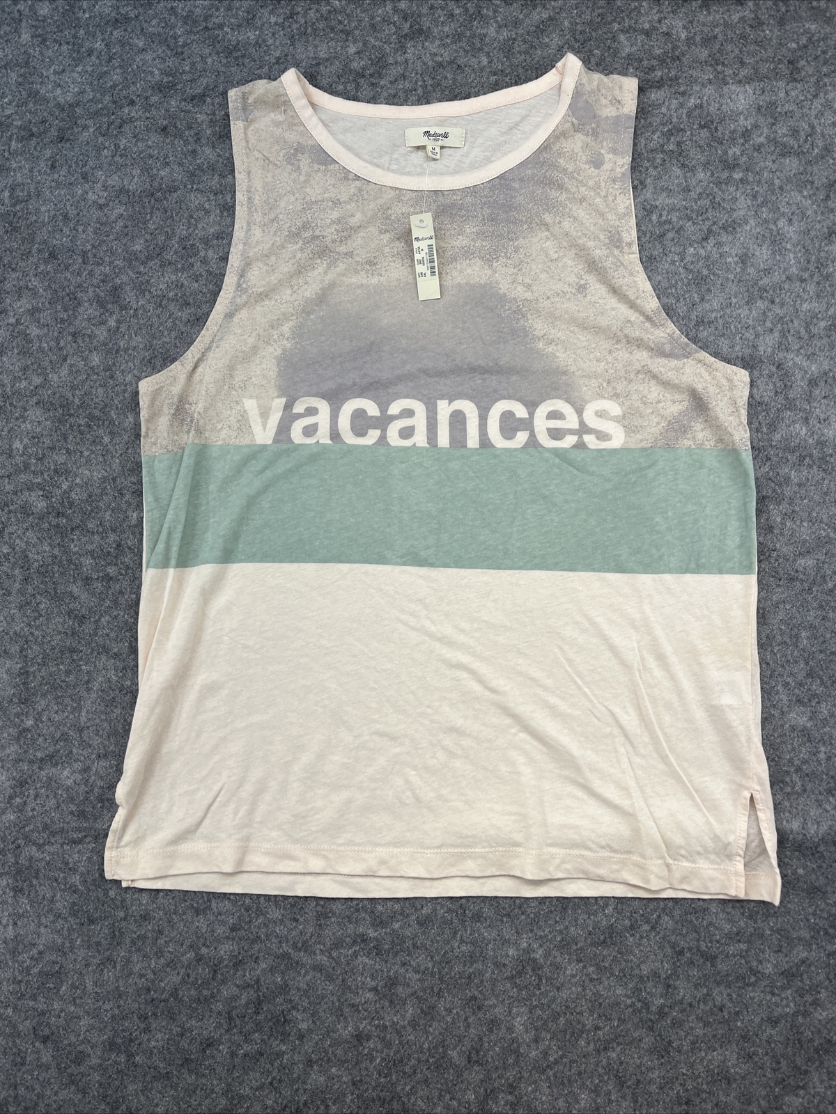 Madewell Women\'s Tank Top Medium Vacances Tie Dye New With Tag Madewell Women\'s Tank Top Medium Vacances Tie Dye New With Tag