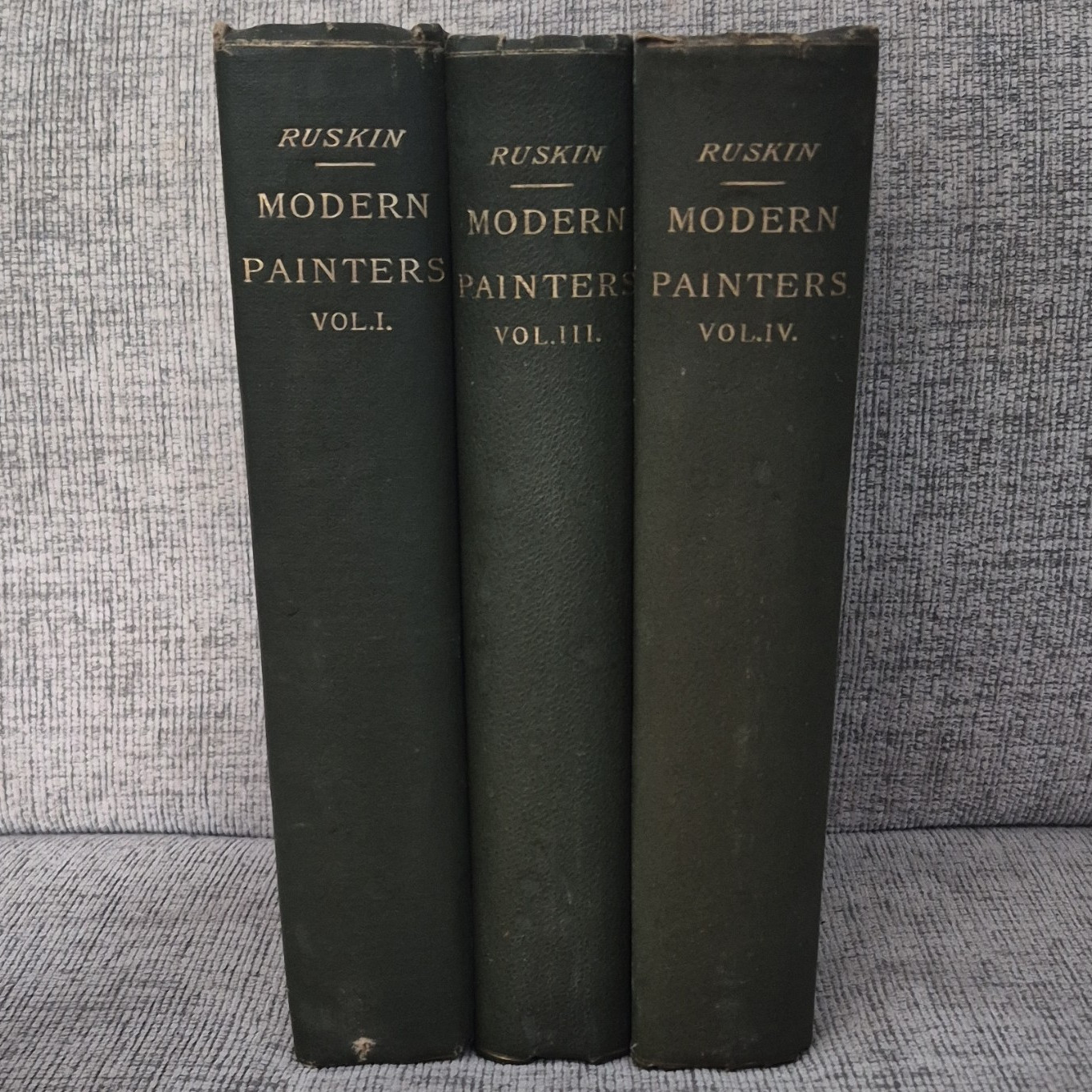 George Allen Modern Painters John Ruskin Vol I III IV Hardback 1898 Illus