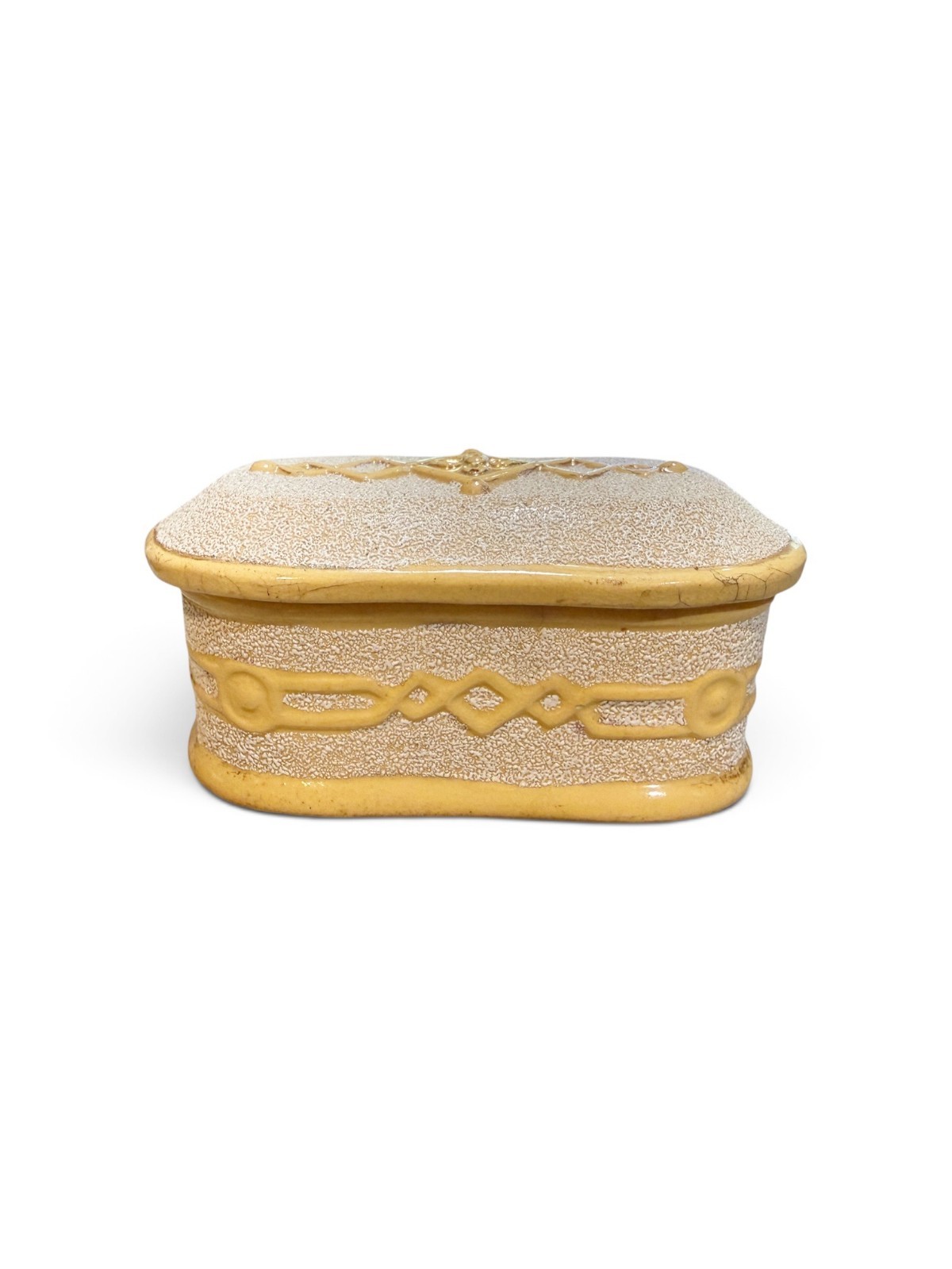 Rare Antique Anton Tschinkel Salt Glazed Yellow Ware Match Striker Yellowware Rare Antique Anton Tschinkel Salt Glazed Yellow Ware Match Striker Yellowware