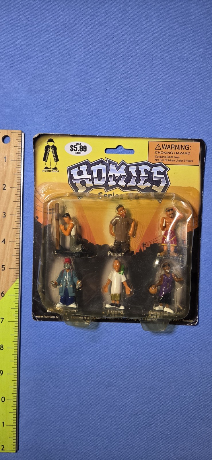 HOMIES Series 6 Santos-Puppet-Papi Chulo-Mad Bomber-Lizard-Gangsta Hoopa Sealed