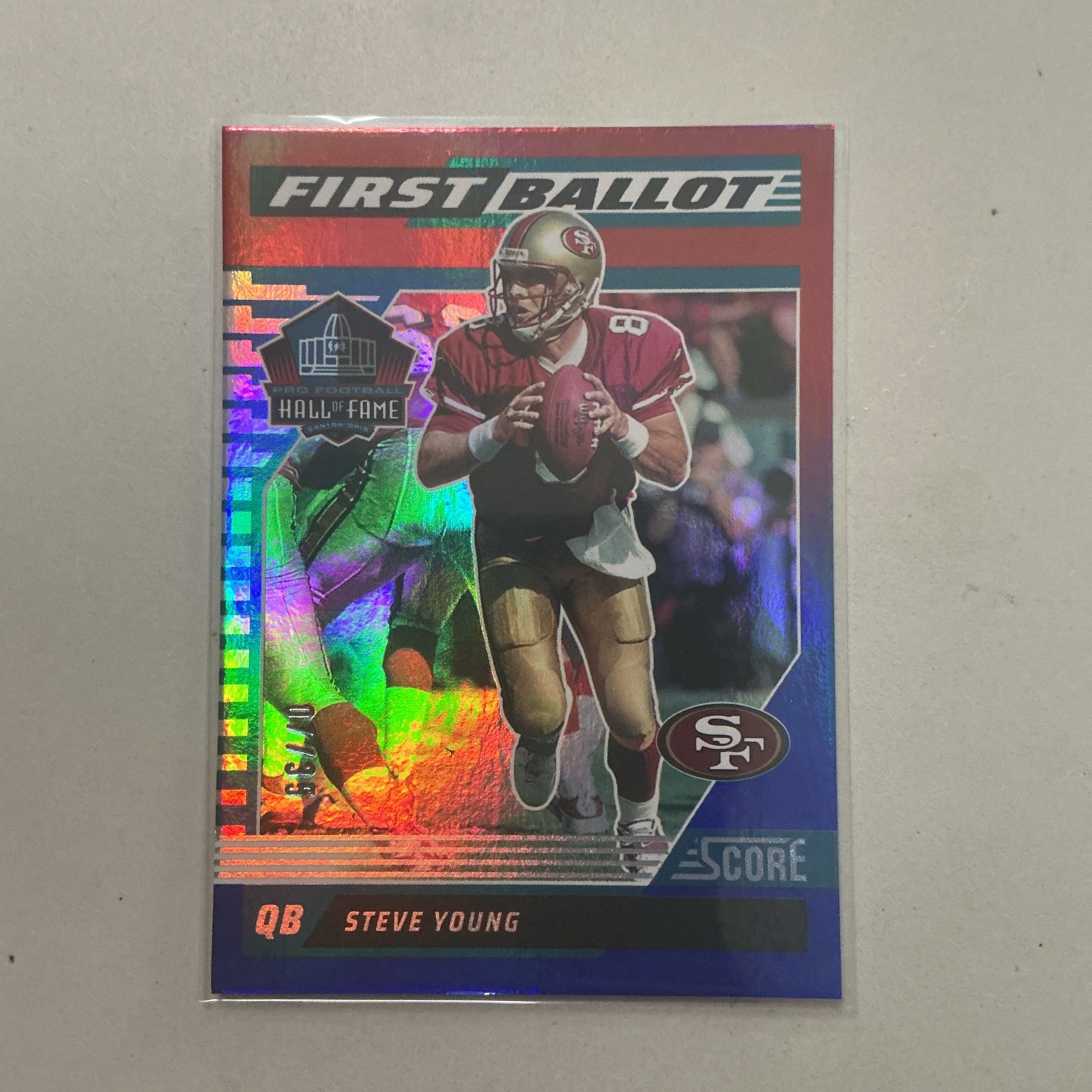 2025 Panini Score First Ballot HoF Steve Young /35 Artist's Proof Blue #1 49ers 2025 Panini Score First Ballot HoF Steve Young /35 Artist's Proof Blue #1 49ers