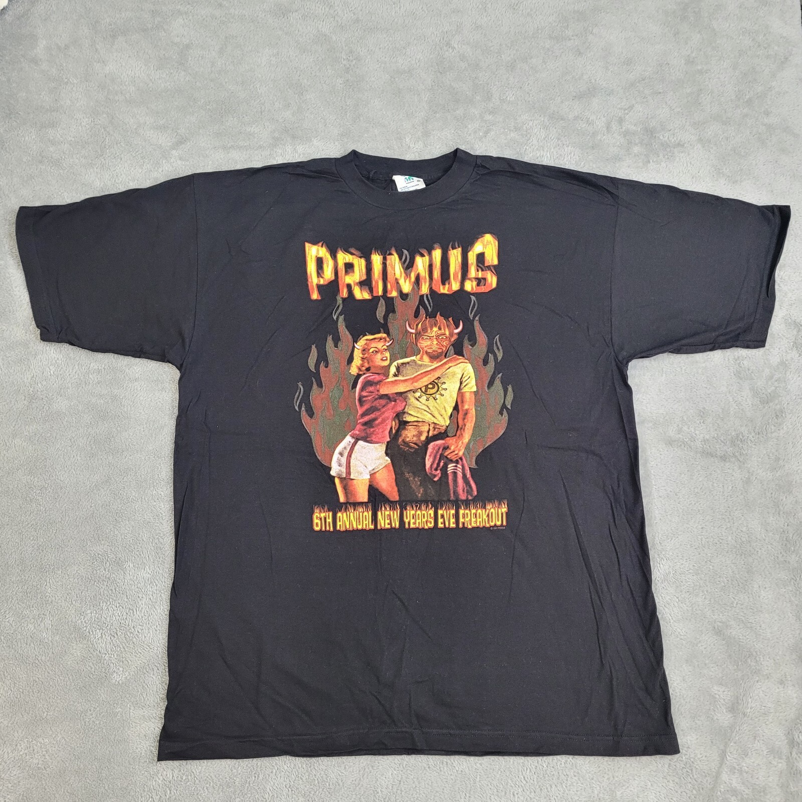 Official Vintage 1997 Primus Rock Metal Band Shirt XL Deadstock New Years Eve
