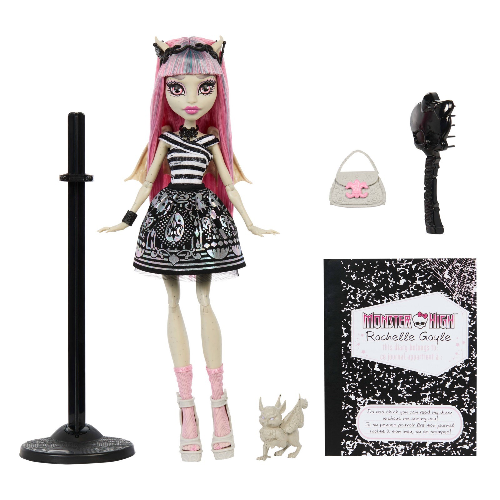 FLASHSALES - Monster High Creeproduction Rochelle Goyle Doll Stand Pet