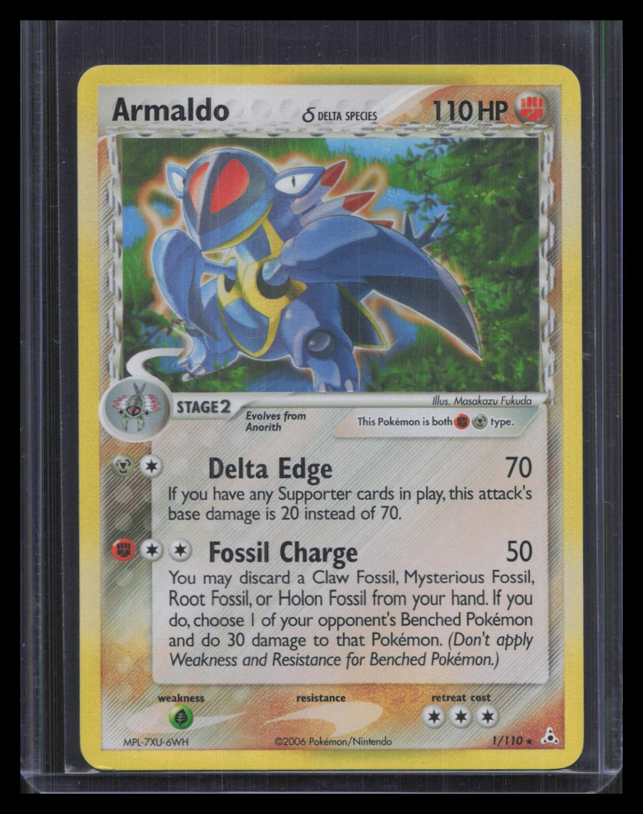 Armaldo (Delta Species) EX Holon Phantoms #1/110 Armaldo (Delta Species) EX Holon Phantoms #1/110