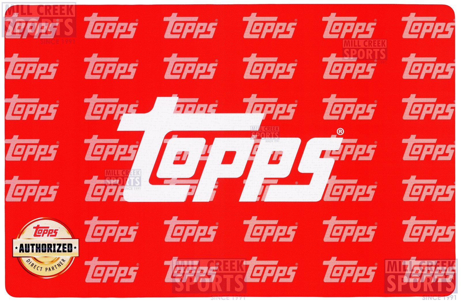 Topps Trading Card Rip & Break Mat - Red