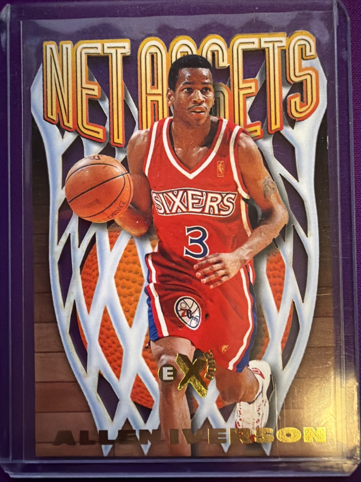 1996-97 Skybox E-X2000 - Net ASSETS Allen Iverson #7 (RC)