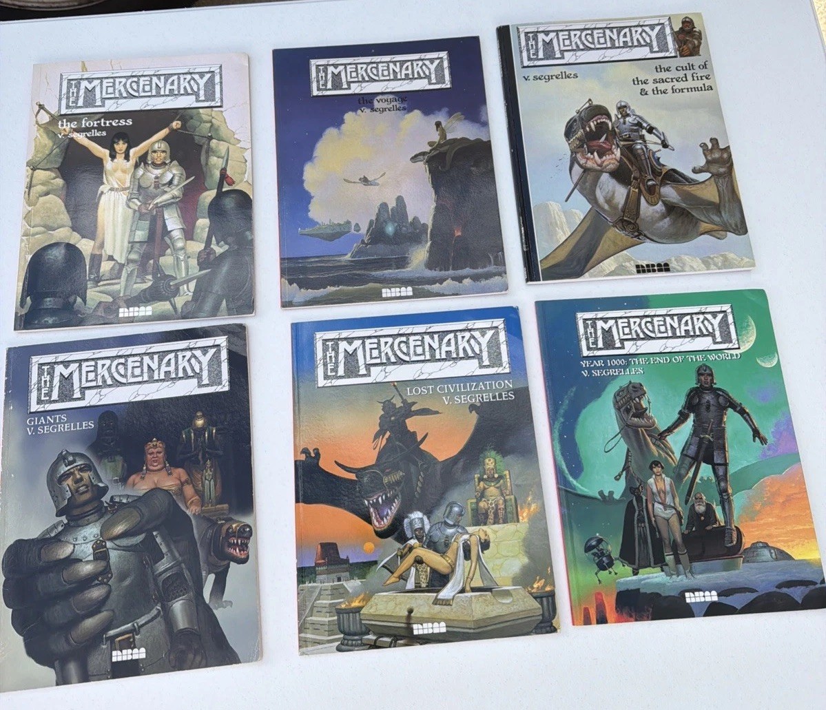 The Mercenary Vicente Segrelles NBM Graphic Novels Lot of 6 Vintage Fantasy
