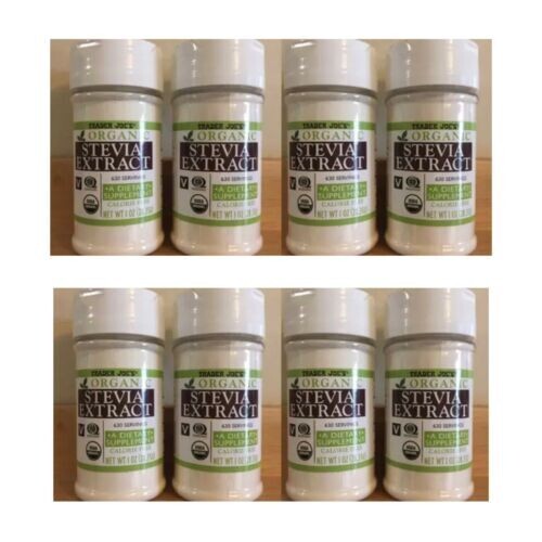 8 x Trader Joe's Stevia Pure Organic Extract Powder Bottle Now Better EXP 2032 8 x Trader Joe's Stevia Pure Organic Extract Powder Bottle Now Better EXP 2032