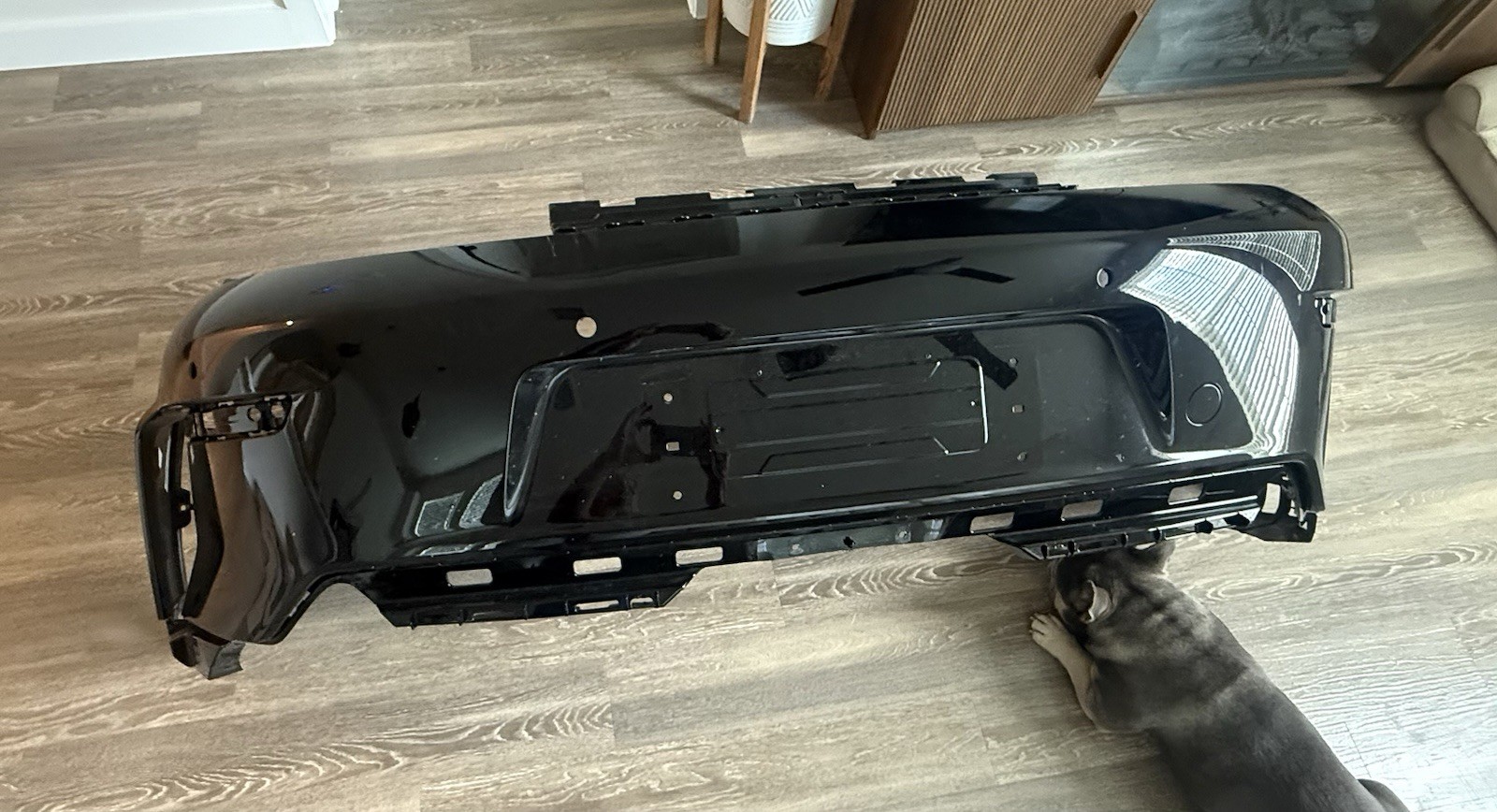 2026 Porsche GT3 Rear Bumper Cover 992.2 Black Genuine Part 2026 Porsche GT3 Rear Bumper Cover 992.2 Black Genuine Part