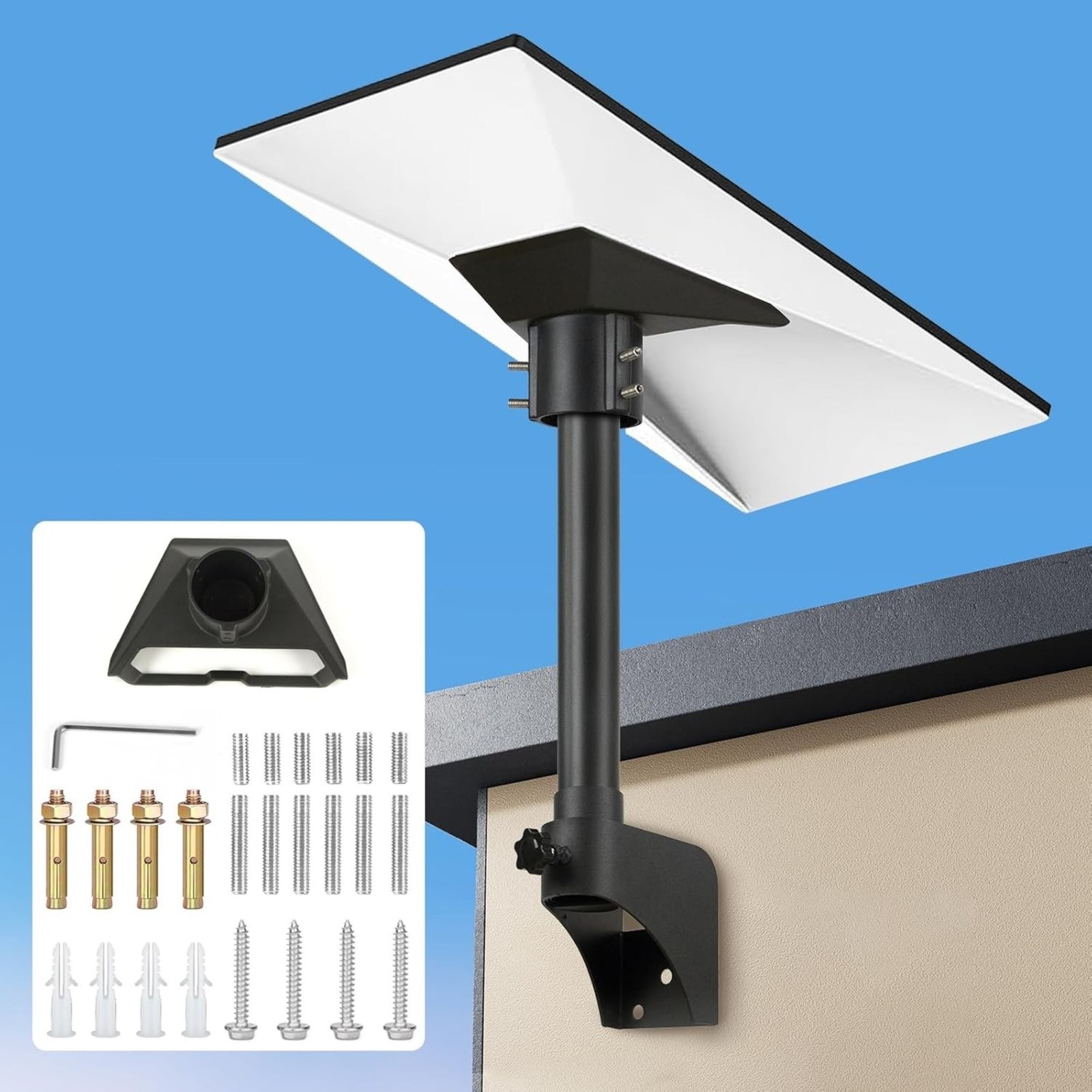 360 Adjustable Aluminum Roof Mount Bracket for Starlink Standard Gen 3 V3 V4 V4X 360 Adjustable Aluminum Roof Mount Bracket for Starlink Standard Gen 3 V3 V4 V4X