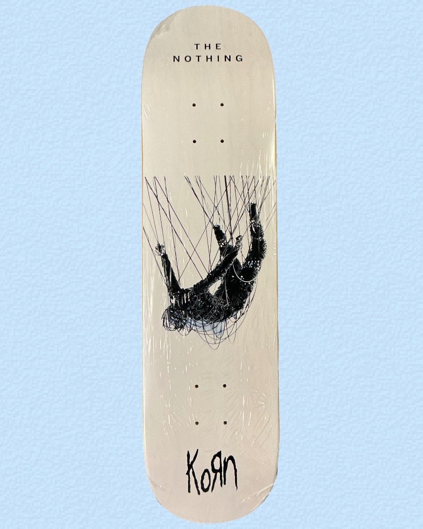 RARE KoRn The Nothing Skateboard Deck White 8.0 RARE KoRn The Nothing Skateboard Deck White 8.0