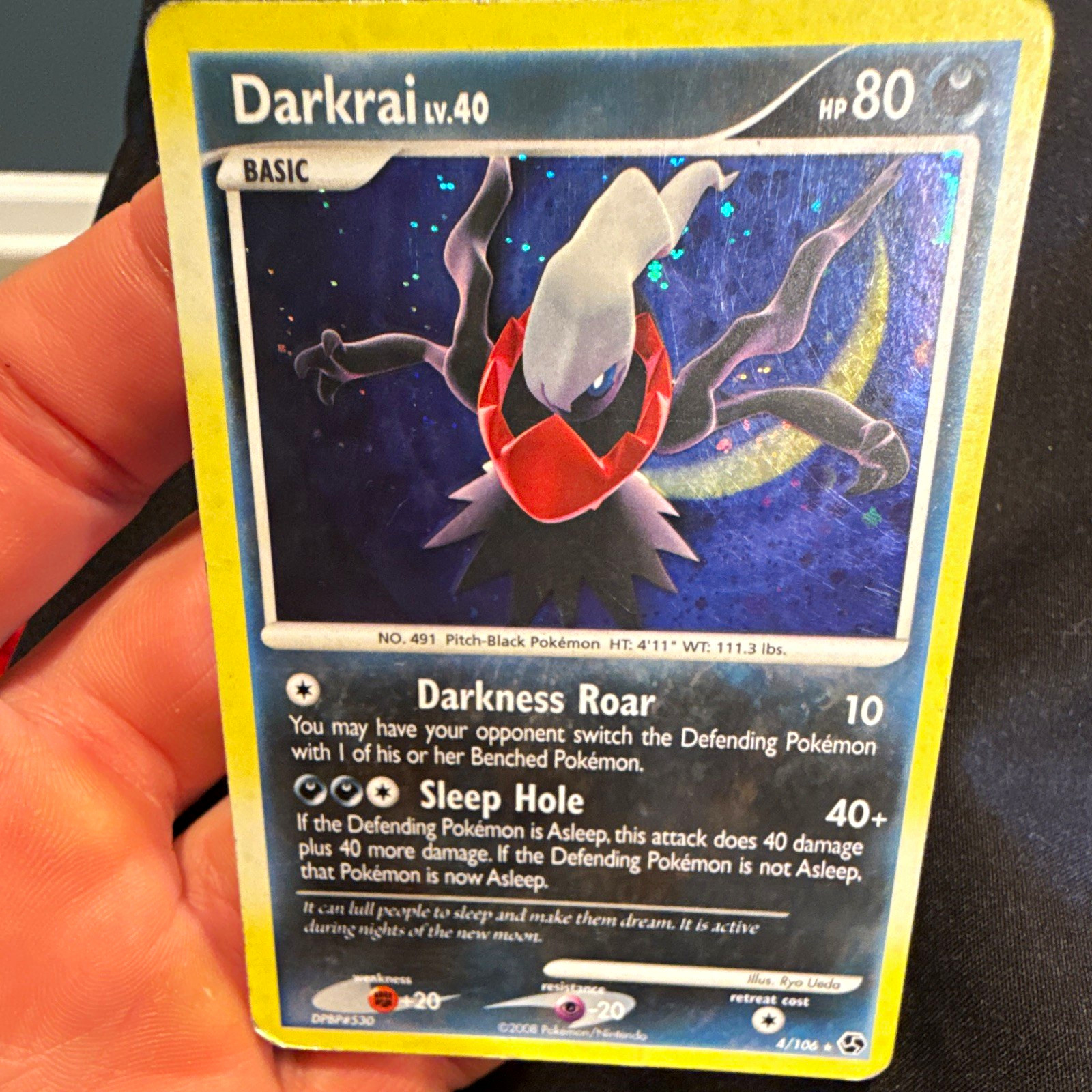 The Pokémon Company Pokemon TCG Darkrai 4/106 Holo Rare Eng 80HP